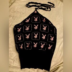 Size M: Vintage Playboy Bunny Halter Top!